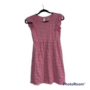 Old navy pink striped girl dress